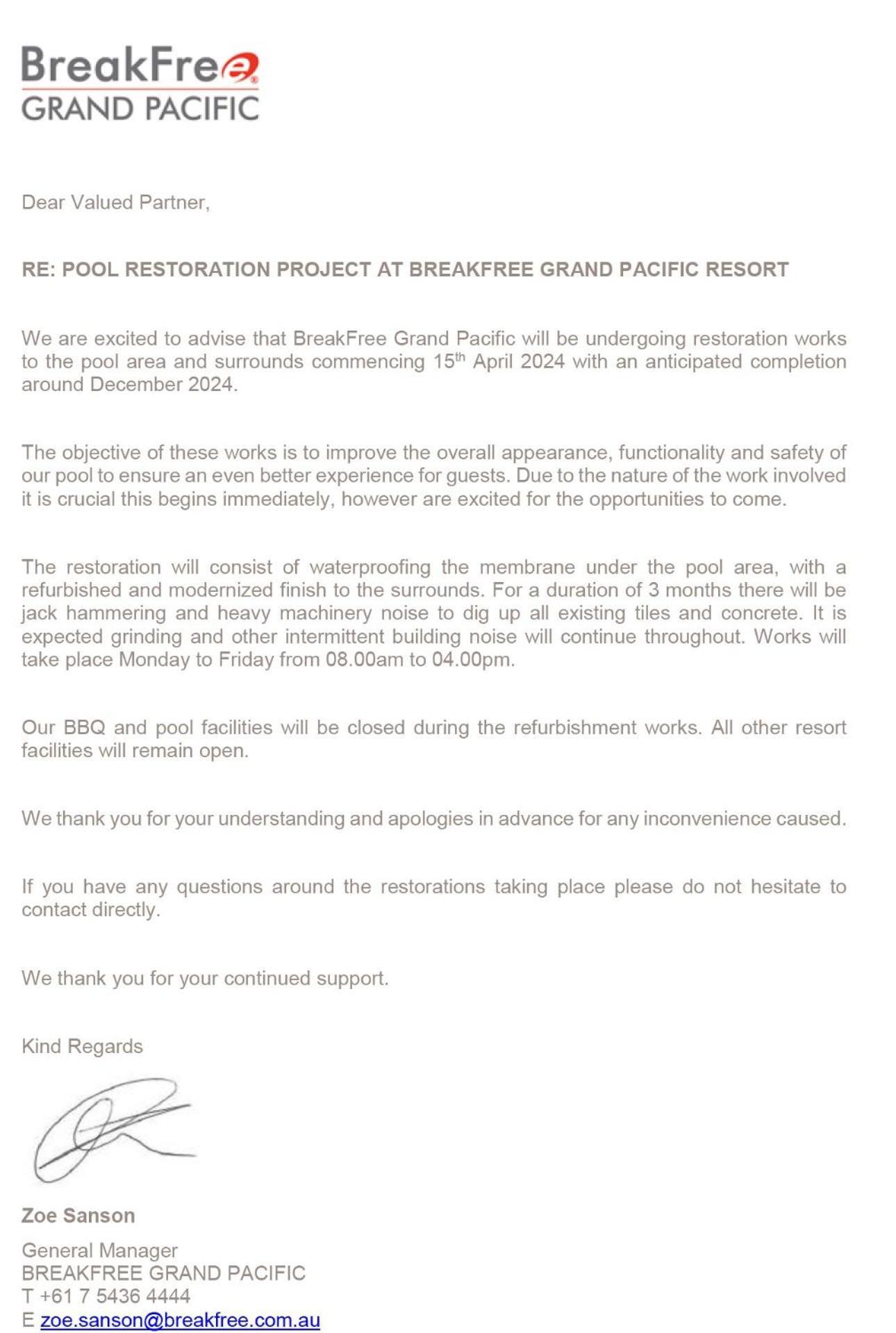 Breakfree Grand Pacific Aparthotel Caloundra Luaran gambar